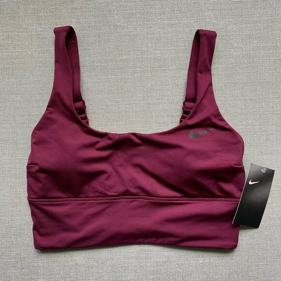 NIKE Swim Set New with tags Burgundy Red Workout Small Medium Sport Mismatch - Picture 2 of 14